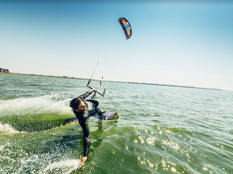 kitesurfing am saaler bodden